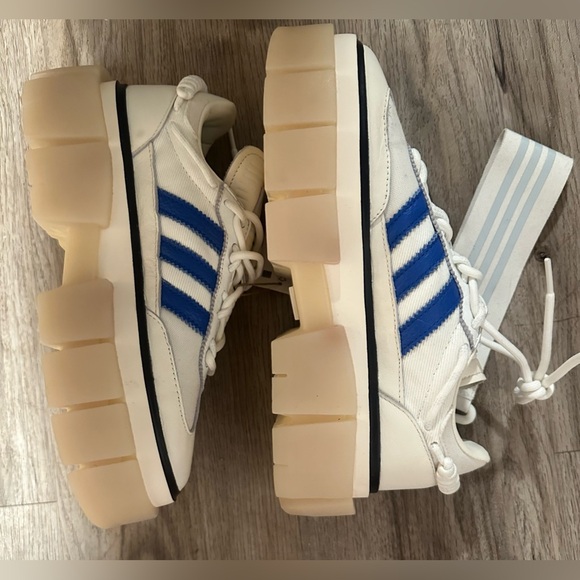 Adidas BEYONCÉ Ivy Park Rodeo Super Sleek White Royal Blue Sneakers SIZE 8 NWB - Picture 12 of 16